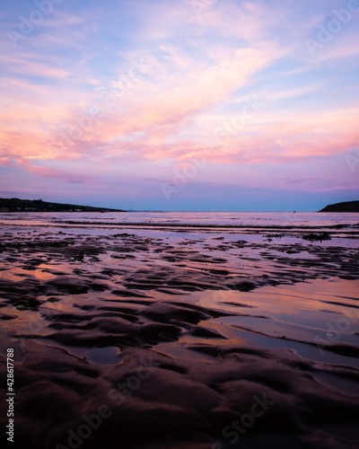 sunset on the beach Scotland landscapes