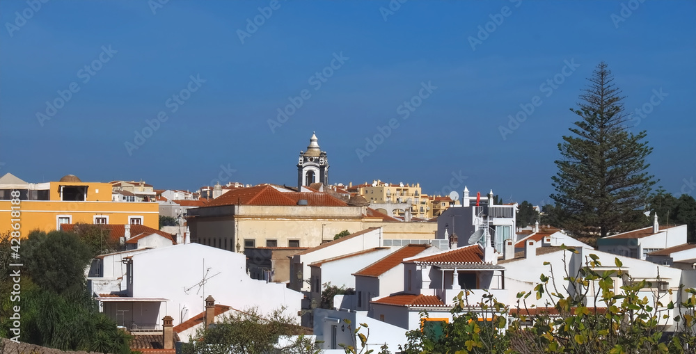 Beautiful cityscape of the city of Lagos, Algarve, Portugal