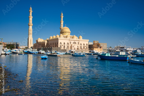 Al Mina Mosque near the old harbour in Hurghada, Egypt