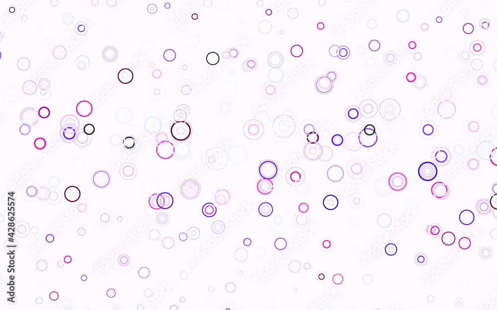 Light Purple vector pattern with spheres.