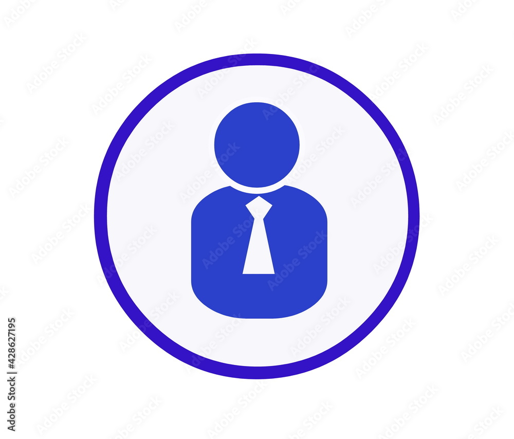 Login Icon, User profile sign web icon, Login icon, Person icon, Blue icon, White background icon, Illustration Login Icon, User profile sign web icon, Login icon, Person icon, Blue icon, White background icon, Illustration