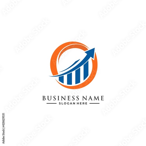 Business consulting vector logo , marketing logo icon vector template