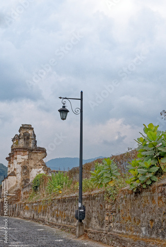 Ruins of the El Carmen church in Antigua - Guatemala