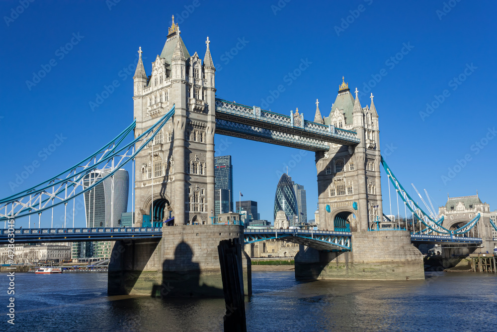 A view of the Tower Bridge, London