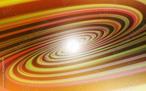 Light Orange vector texture with milky way stars.