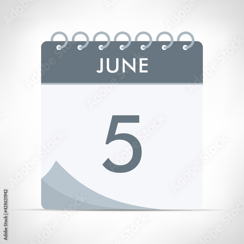 June 5 - Calendar Icon