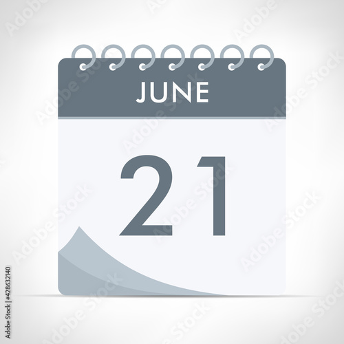 June 21 - Calendar Icon