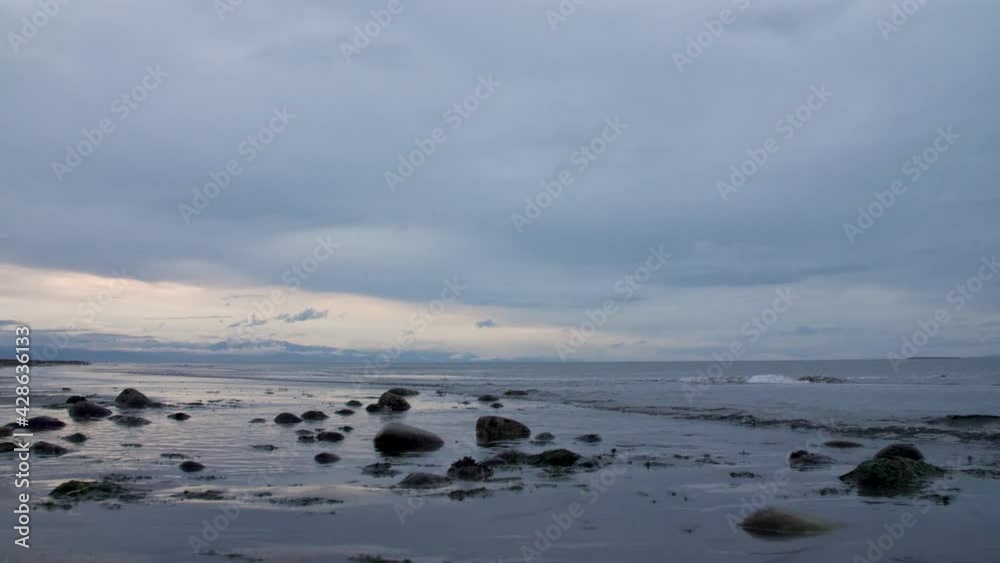 zoom out to wide shot of beautiful beach landscape zoom out to wide shot of beautiful beach landscape