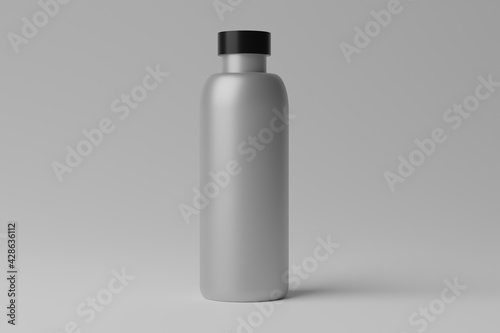 3D Illustration. Blank Bottle Mockup