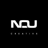 NOU Letter Initial Logo Design Template Vector Illustration