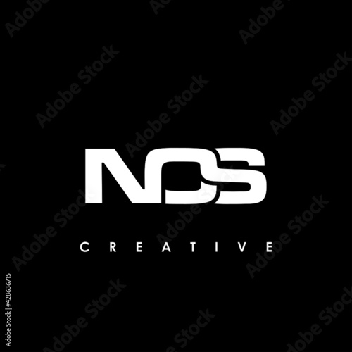 NOS Letter Initial Logo Design Template Vector Illustration