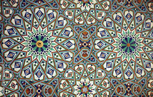 Traditional and handicraft zellige (tile) in Morocco