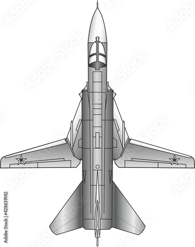 Canvastavla Soviet and Russian tactical front-line bomber with a variable sweep wing, designed for missile and bomb attacks
