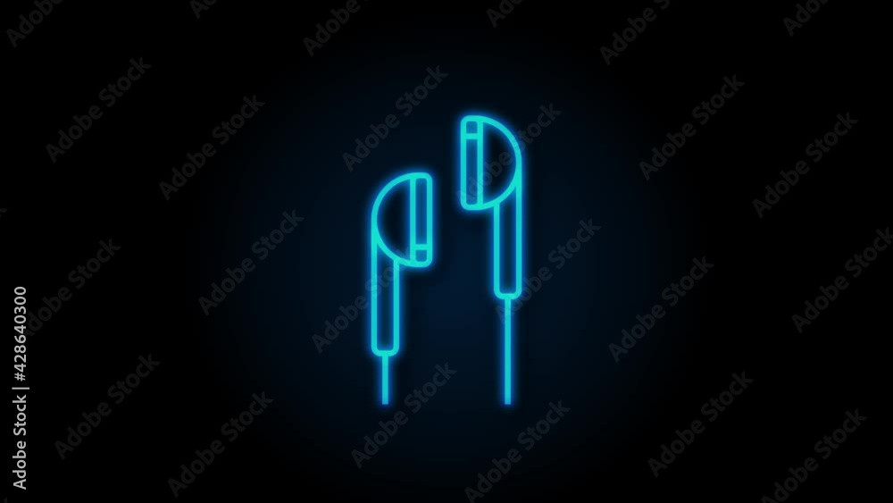 Music icon in flat style. Music, voice, record icon. Motion graphics. Music icon in flat style. Music, voice, record icon. Motion graphics.