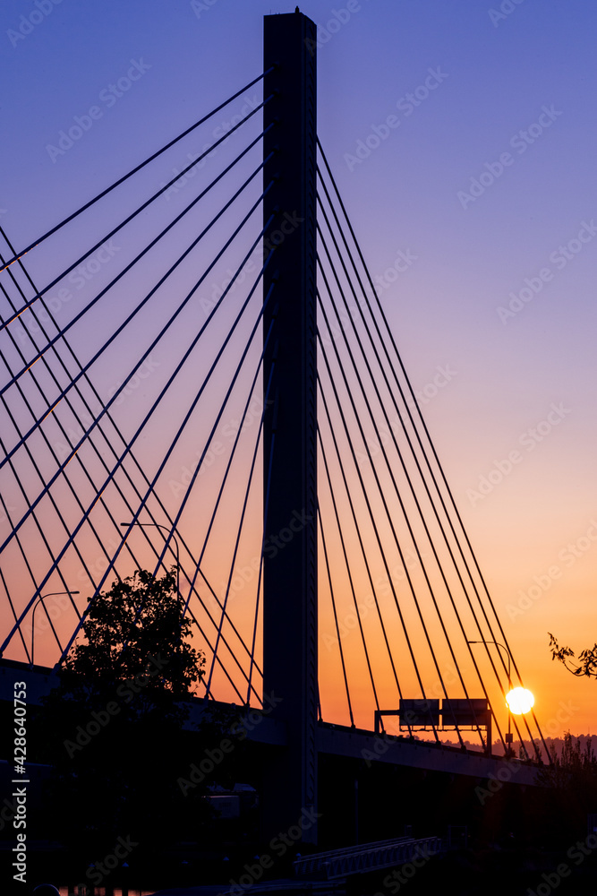 Fototapeta premium Gradient Bridge