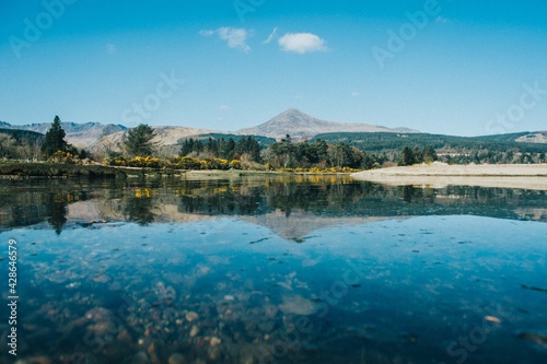lake in the morning Scotland landscapes