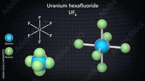 Uranium hexafluoride (UF6), known as 