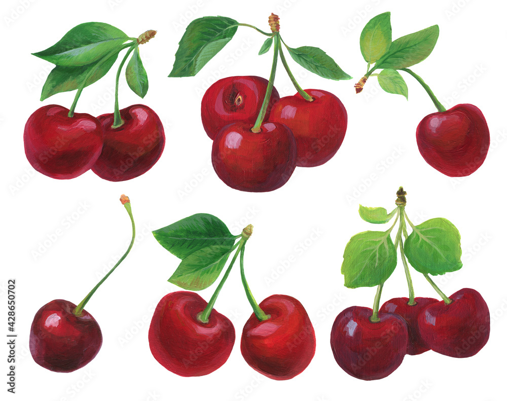 Red cherry set Red cherry set