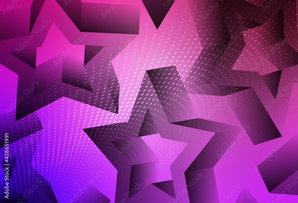 Light Purple, Pink vector pattern with christmas stars. Light Purple, Pink vector pattern with christmas stars.