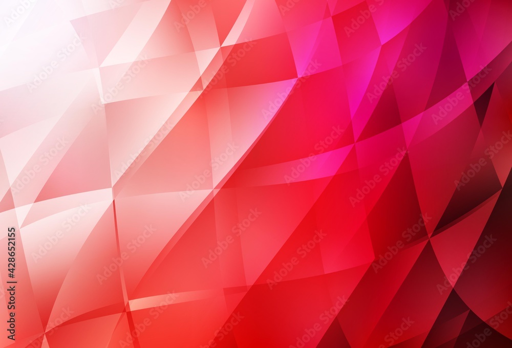 Light Red vector gradient triangles texture. - obrazy, fototapety, plakaty 