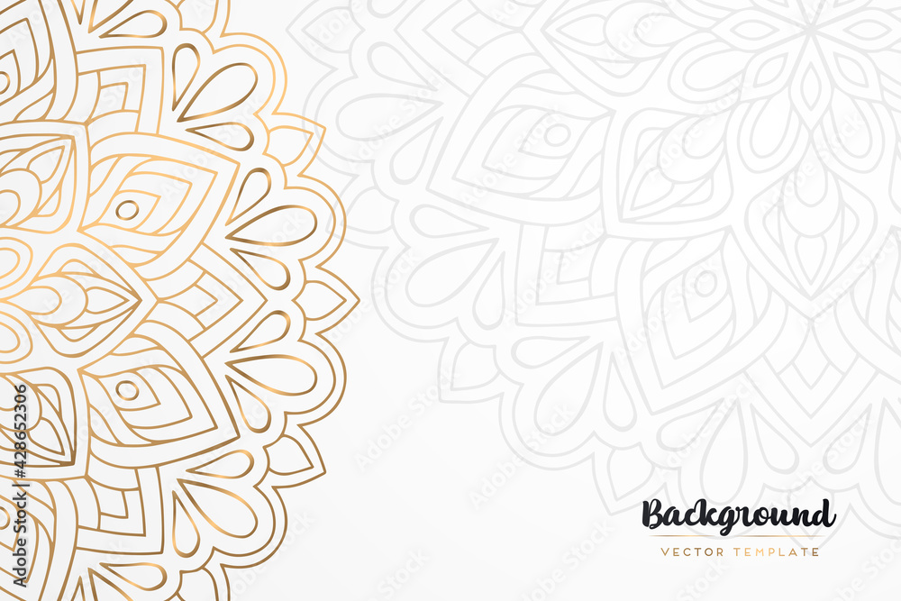 Vector islamic gold background with mandala Vector islamic gold background with mandala