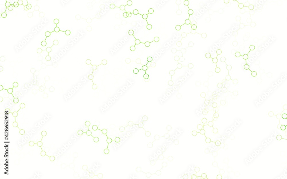 Light Green vector template with artificial intelligence structure. Light Green vector template with artificial intelligence structure.