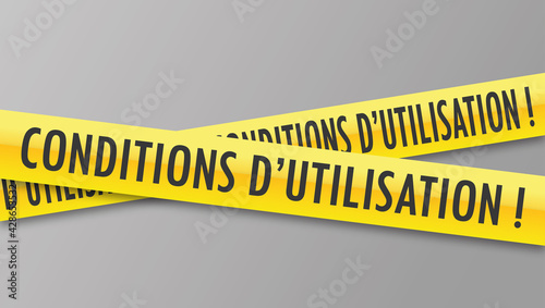 Logo conditions d'utilisation. photo