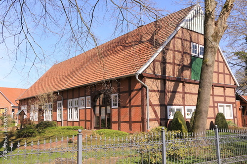 Historisches Gebäude im Zentrum der Stadt Dinklage im Kreis Vechta photo