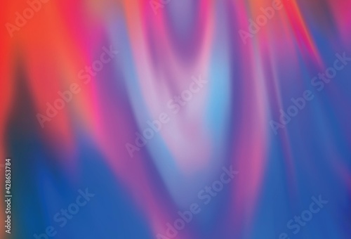 Light Blue, Red vector blurred shine abstract template.