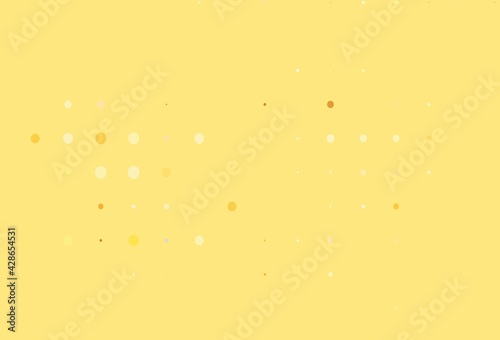 Light Orange vector background with spots.