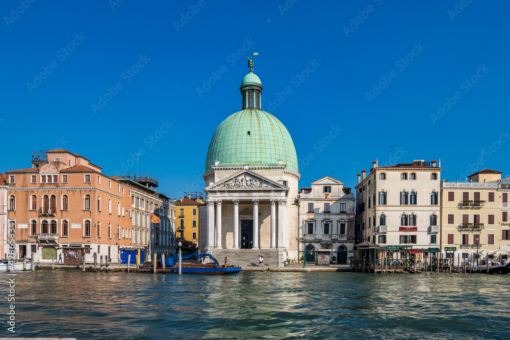 San Simeone Piccolo church on the Grand Canal in Venice, Italy