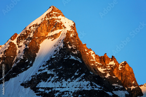 Scenic mountain landscape in Gran Paradiso National Park, Italy, Europe