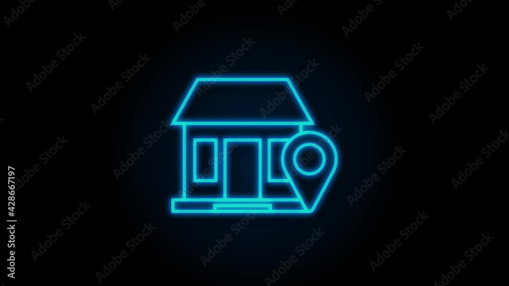 Navigation and Map line icons set. Motion graphics. Navigation and Map line icons set. Motion graphics.