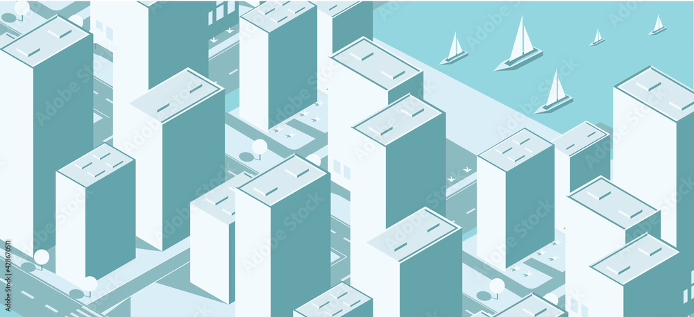 Isometric city vector.Smart town with road , trees,smart city and public park,building 3d,capital , Vector office and metropolis concept. Trending image. Night city. Neon glow. Isometric city vector.Smart town with road , trees,smart city and public park,building 3d,capital , Vector office and metropolis concept. Trending image. Night city. Neon glow.