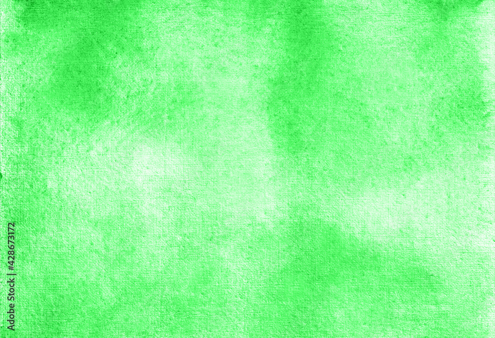 Fototapeta premium Abstract pastel watercolor hand painted background texture. aquarelle abstract emerald backdrop. horizontal template