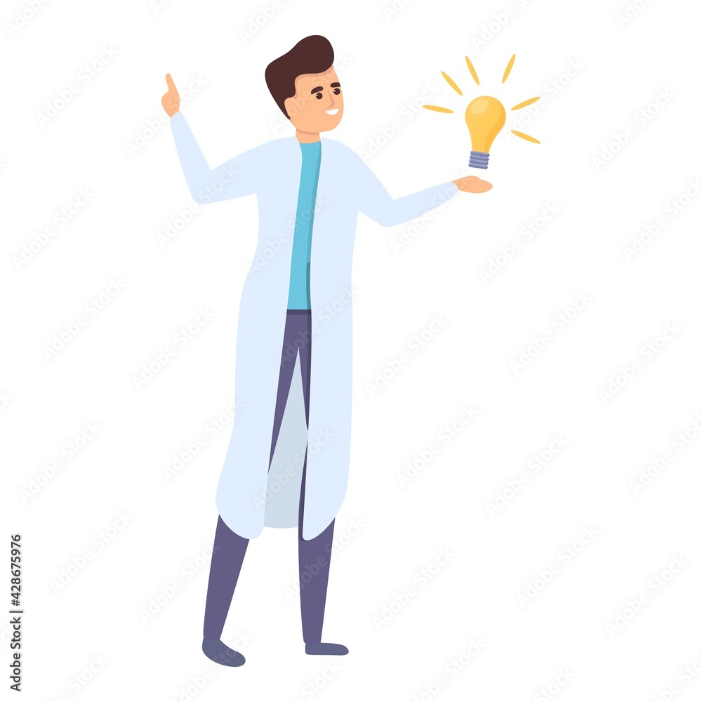Research scientist idea icon. Cartoon of Research scientist idea vector icon for web design isolated on white background Research scientist idea icon. Cartoon of Research scientist idea vector icon for web design isolated on white background