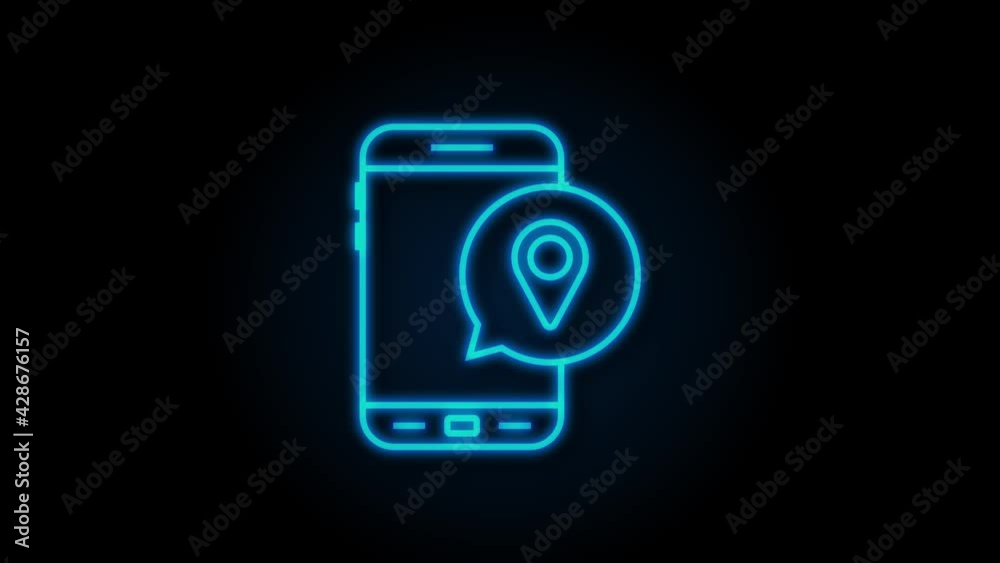 Navigation and Map line icons set. Motion graphics. Navigation and Map line icons set. Motion graphics.