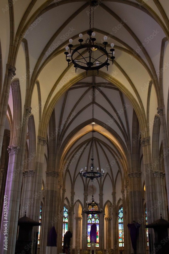 medieval church, Gothic style in historic building