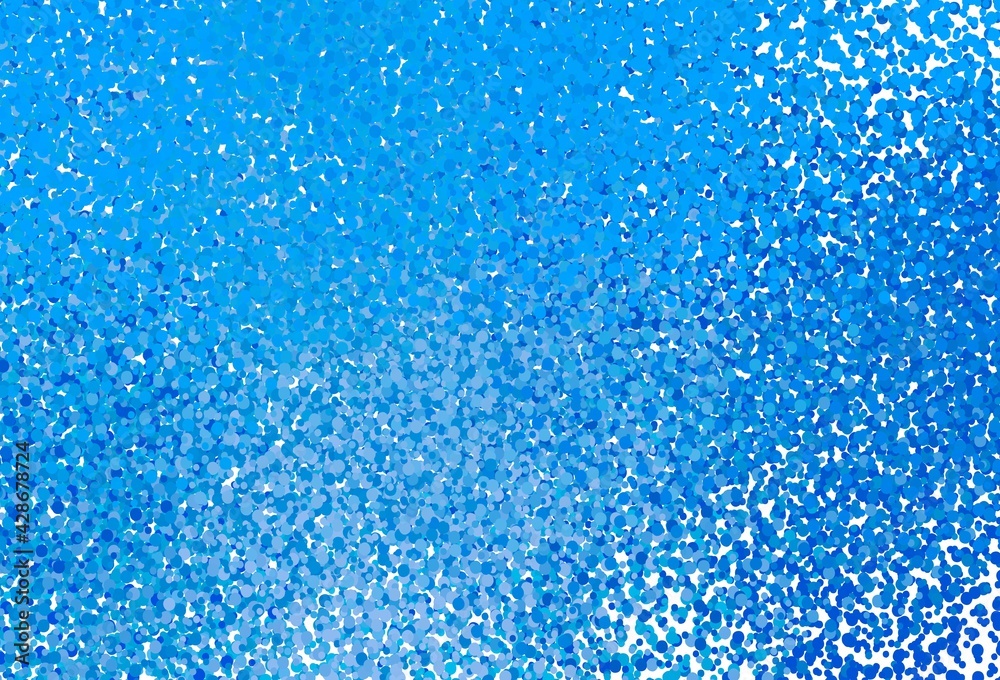 Obraz premium Light BLUE vector background with bubbles.
