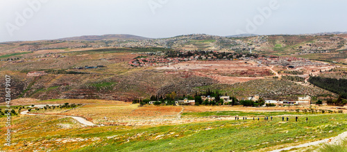 Fotografering Beautiful views near Bethlehem Israel