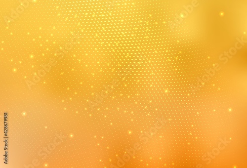 Light Yellow vector Modern abstract illustration with colorful water drops.