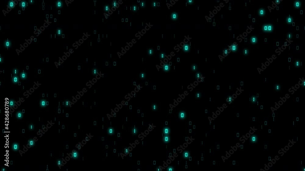 Big data digital code running through black Big data digital code running through black