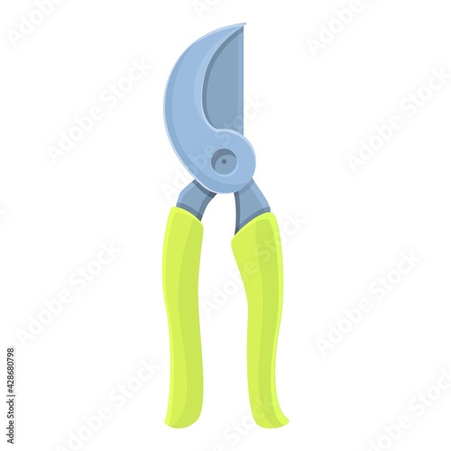 Garden secateurs icon. Cartoon of Garden secateurs vector icon for web design isolated on white background