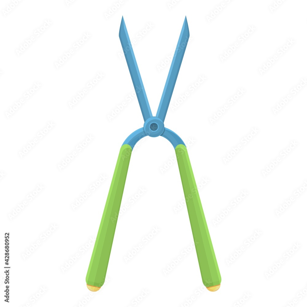 Bush secateurs icon. Cartoon of Bush secateurs vector icon for web design isolated on white background Bush secateurs icon. Cartoon of Bush secateurs vector icon for web design isolated on white background