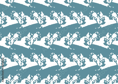 Fototapeta Naklejka Na Ścianę i Meble -  Vector texture background, seamless pattern. Hand drawn, blue, white colors.