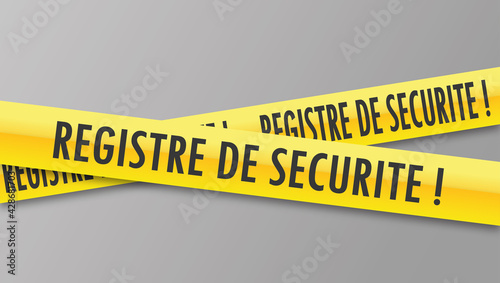 Logo registre de sécurité.