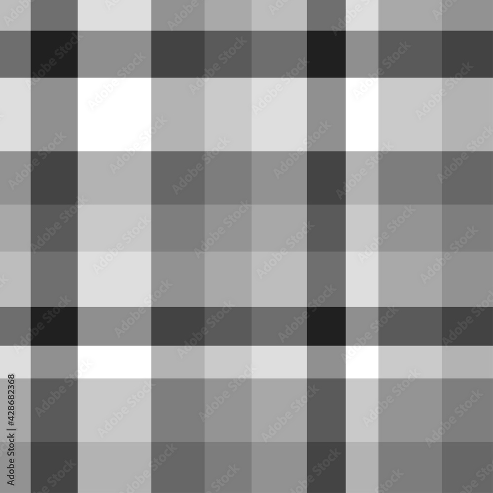 Seamless pattern. Checkered monochrome background. Abstract cloth texture. Print for textiles. Black and white illustration Seamless pattern. Checkered monochrome background. Abstract cloth texture. Print for textiles. Black and white illustration