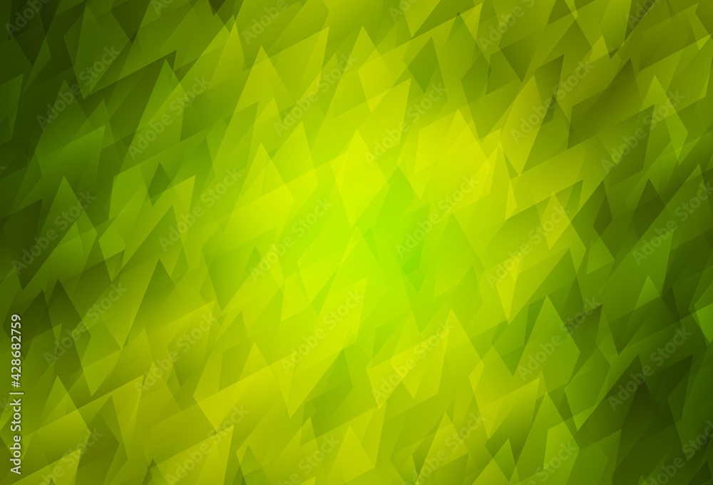 Light Green, Yellow vector backdrop with rhombus. Light Green, Yellow vector backdrop with rhombus.