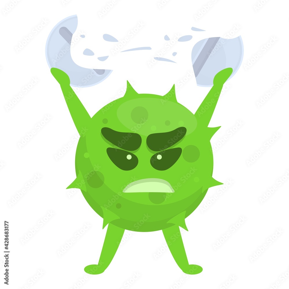 Crush antibiotic resistance icon. Cartoon of Crush antibiotic