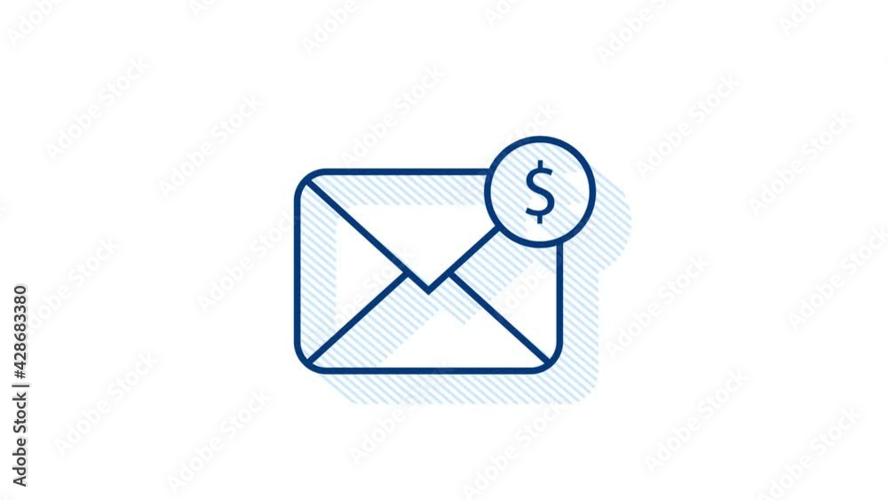 Money, finance, payments. Set outline web icon. Motion graphics. Money, finance, payments. Set outline web icon. Motion graphics.
